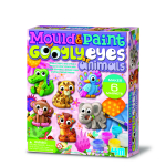 Magnetų gamybos rinkinys, gyvūnai 4M Mould & Paint Googly Eyes Animals, įvairių spalvų