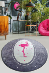 Kilimas Conceptum Hypnose Chile Flamingo, įvairių spalvų, 100 cm x 100 cm
