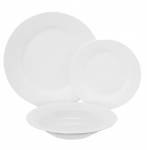 Pietų servizas Ambition Sonia, porcelianas, balta sp., 18 vnt.