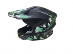 Motociklininko &scaron;almas HD-806, XL (61-62 cm), juoda sp./žalia sp.