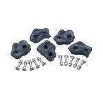 Laipiojimo kybių rinkinys, rinkinys Stones, 10.5 cm, 1 kg, pilka sp., 5 vnt.