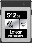 Atminties kortelė Lexar Professional LCXEXSL512G-RNENG, 512 GB, 1750 Mb/s - 1300 Mb/s