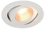 &Scaron;viestuvas lubų SLV Contone, LED, 2000 - 3000 &deg;K, 1 x 13 W, balta sp.