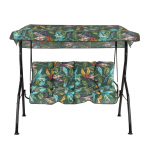 Lauko sūpynės Patio Tora Black Edition, juoda sp./žalia sp., 175 cm x 95 cm x 140 cm