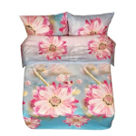 Patalynės užvalkalų komplektas Rustilė Gerbera 1114, įvairių spalvų, 140 x 200 cm