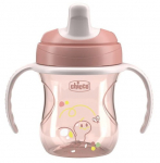Puodelis su snapeliu Chicco Mix & Match Training, 200 ml, 6+ mėn., plastikas, rožinė sp.