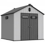 Sodo namelis Halmstad, 231 cm x 240 cm x 241 cm, pilka sp.