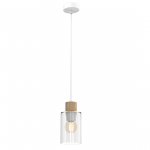 &Scaron;viestuvas lubų Milagro Madera MLP8554, E27, 1 x 60 W, skaidri sp.