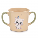 Vaiki&scaron;kas puodelis Ambition Sweetie Cat, 250 ml, 1 m., 7.6 cm, keramika, geltona