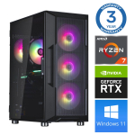 Stacionarus kompiuteris Intop AMD Ryzen 7 5700X, DDR4 16 GB, SSD 500 GB, Nvidia GeForce RTX3050 6 GB GDDR6, Windows 11 Home