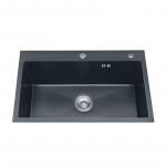 Virtuvinė plautuvė Vento, nerūdijantysis plienas, 50 cm x 44 cm x 22 cm, grafito sp.