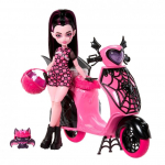 Lėlė su priedais Mattel Monster High Vampastic Draculaura, 29 cm, rožinė sp.