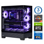 Stacionarus kompiuteris Intop AMD Ryzen 5 7600X, DDR5 16 GB, SSD+HDD 1 TB 2 TB, NVIDIA GeForce RTX 5050 8 GB GDDR6, Windows 11 Home