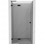 Du&scaron;o durys Mexen Lunar L Left, 80 cm x 200 cm, juoda sp./grūdintas