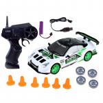 Rc automobilis Drift RC0506, 1:24, balta sp./žalia sp.