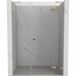 Du&scaron;o durys Mexen Lunar Right, 150 cm x 200 cm, aukso sp./grūdintas