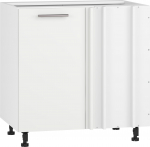 Kampinė virtuvės spintelė Vento, balta sp., 52 cm x 100 cm x 82 cm