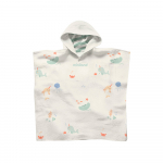 Pončas Miniland Ocean, baltas/įvairių spalvų, 65 cm x 65 cm