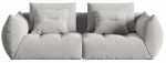 Modulinė sofa Micadoni Bloom, sidabro, 232 x 106 cm x 95 cm
