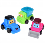 Žaislinių transporto priemonių rinkinys Jokomisiada Engineering City Car ZA4737B, įvairių spalvų