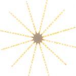 Dekoracija, su įmontuotu led ap&scaron;vietimu "Žvaigždė" Rebel su LED ap&scaron;vietimu, 59.5 cm, balta sp.