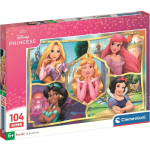 Dėlionė Clementoni Disney Princess 25056, 33.5 cm x 48.5 cm, 104 vnt., įvairių spalvų