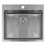 Virtuvinė plautuvė Laveo Malawi SLM_010T, nerūdijantysis plienas, 58 cm x 50 cm x 20 cm, sidabro sp.