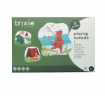 Dėlionė 3in1 Trixie Playing Outside, 26 cm x 24 cm, 37 vnt., įvairių spalvų