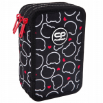 Penalas, su priedais CoolPack Jumper 3 Bear, 19.5 cm x 12.5 cm, balta sp./juoda sp./raudona sp.