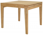 Valgomojo stalas i&scaron;skleidžiamas Home4you Bowen, ąžuolo sp., 90 - 180 cm x 90 cm x 76 cm