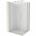 Du&scaron;o kabina Mexen Velar 871-130-090-31-55, stačiakampė, be padėklo, 130 cm x 90 cm x 200 cm, brushed gold/matinis