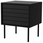 Naktinis staliukas Cama Meble Cortina, juoda sp., 51 cm x 40 cm x 45 cm