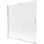 Du&scaron;o sienelė Mexen Velar, 160 cm x 150 cm, skaidri sp./chromo sp./matinis