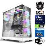 Stacionarus kompiuteris Intop RM68996WH Intel Core Ultra 7 265KF, DDR5 64 GB, SSD+HDD 1 TB 2 TB, Nvidia GeForce RTX5060Ti 16 GB GDDR7, Windows 11 Home