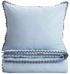 Patalynės užvalkalų komplektas Homla Vela 243595, mėlyna sp., 70 x 80 cm, 200 x 220 cm