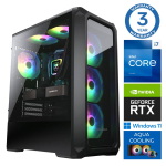 Stacionarus kompiuteris Intop RM75241 Intel Core i7-14700F, DDR5 16 GB, SSD+HDD 1 TB 4 TB, Nvidia GeForce RTX5060 8 GB GDDR7, Windows 11 Pro