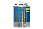 Metalo grąžtų rinkinys H&ouml;gert HT6D180, metalas, hss, hex, 4-10 mm x 10 cm