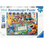 Dėlionė Ravensburger Disney Pixar Toy Collection, 36 cm x 49 cm, 100 vnt., įvairių spalvų