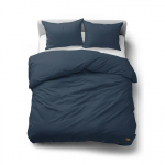 Patalynės užvalkalų komplektas Eco Line SJL-08, mėlyna "navy blue" sp., 70 x 80 cm, 160 x 200 cm, 3 d.