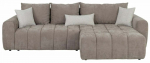Kampinė sofa - lova Chill Me, ruda sp., de&scaron;ininė, 168 x 298 cm x 90 cm