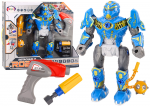 Žaislinis robotas, su priedais Lean Toys Detachable, 24 cm, mėlyna sp.