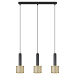 &Scaron;viestuvas lubų Light Prestige Amo, E27, 3 x 15 W, aukso sp./juoda sp.