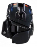 Žaidimų pelė Mad Catz M.M.O. 7+ MM10NHINBL000-0, 2.4ghz / usb, juoda sp.
