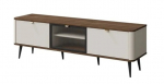 Televizoriaus spintelė MN Marley REG12, kreminė sp./lazdyno rie&scaron;uto sp., 160 cm x 40 cm x 52 cm