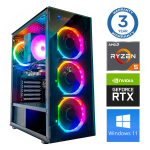 Stacionarus kompiuteris Intop RM66657WH AMD Ryzen 5 7500X3D, DDR5 16 GB, SSD 1 TB, Nvidia GeForce RTX5060 8 GB GDDR7, Windows 11 Home