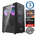 Stacionarus kompiuteris Intop RM72142NS AMD Ryzen 7 5700G, DDR4 8 GB, SSD+HDD 1 TB 4 TB, AMD Radeon RX Vega 8 Dynamic