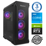 Stacionarus kompiuteris Intop RM72997NS Intel Core i5-12400F, DDR4 32 GB, SSD+HDD 500 GB 4 TB, Nvidia GeForce RTX5060Ti 16 GB GDDR7