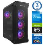 Stacionarus kompiuteris Intop RM72666WH Intel Core i5-14400F, DDR5 32 GB, SSD+HDD 1 TB 4 TB, Nvidia GeForce RTX5070 12 GB GDDR7, Windows 11 Home