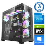 Stacionarus kompiuteris Intop RM73180WH Intel Core i5-14400F, DDR5 64 GB, SSD+HDD 1 TB 4 TB, Nvidia GeForce RTX5060Ti 16 GB GDDR7, Windows 11 Home