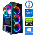 Stacionarus kompiuteris Intop RM75550WH Intel Core i7-12700F, DDR4 16 GB, SSD+HDD 500 GB 4 TB, Nvidia GeForce RTX5060 8 GB GDDR7, Windows 11 Home
